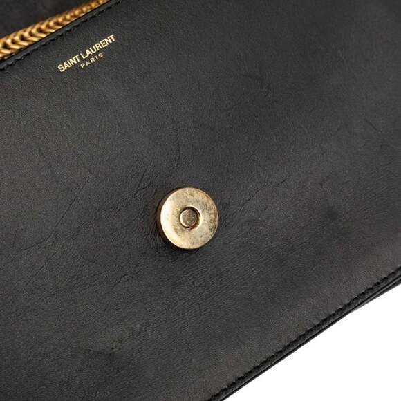 Saint Laurent Betty Studded Crossbody Chain Shoulder Bag in Black Leather for... - Picture 4 of 7